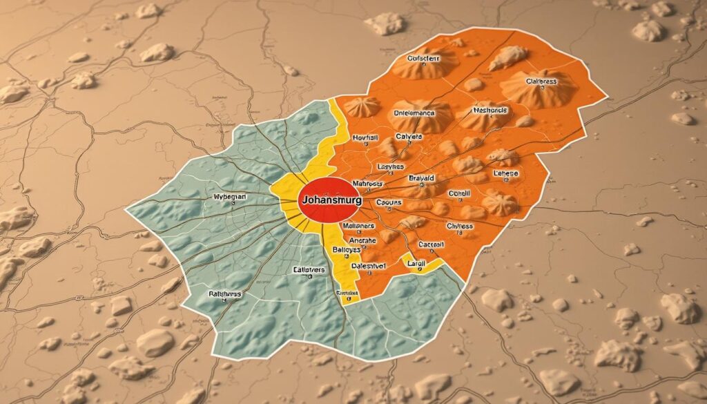 A highly detailed, photorealistic map of the Johannesburg metropolitan region, showcasing the varying costs of water tank installation throughout the area. The map is rendered with a muted, earthy color palette, conveying a sense of geographic authenticity. Precise topographical features, such as roads, rivers, and landmarks, are meticulously depicted, providing context and scale. Overlaid on the map are graduated color-coded regions, each representing a specific price range for water tank installation, allowing for a clear and intuitive visualization of regional pricing trends. The scene is illuminated by a warm, natural lighting, creating depth and enhancing the map's sense of realism. The overall composition strikes a balance between informative detail and aesthetic appeal, making it an invaluable resource for understanding the regional pricing landscape for water tank installation in the Johannesburg metropolitan area. A highly detailed, photorealistic map of the Johannesburg metropolitan region, showcasing the varying costs of water tank installation throughout the area. The map is rendered with a muted, earthy color palette, conveying a sense of geographic authenticity. Precise topographical features, such as roads, rivers, and landmarks, are meticulously depicted, providing context and scale. Overlaid on the map are graduated color-coded regions, each representing a specific price range for water tank installation, allowing for a clear and intuitive visualization of regional pricing trends. The scene is illuminated by a warm, natural lighting, creating depth and enhancing the map's sense of realism. The overall composition strikes a balance between informative detail and aesthetic appeal, making it an invaluable resource for understanding the regional pricing landscape for water tank installation in the Johannesburg metropolitan area.
