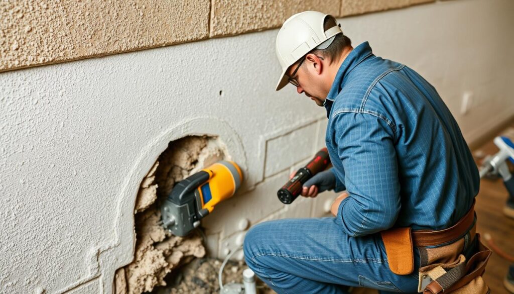A neatly organized and informative foundation repair pricing guide presented in a clean, professional layout. The guide features a clear and concise table or infographic showcasing the various costs associated with different foundation repair services, such as crack sealing, underpinning, and soil stabilization. The guide is displayed on a neutral-toned background, allowing the information to take center stage. Subtle textures or patterns add visual interest without distracting from the key data. Warm, directional lighting casts a subtle glow, creating a sense of depth and emphasizing the guide's importance. The overall composition is balanced, with a harmonious blend of typography, icons, and data visualization elements that make the information easy to comprehend at a glance. A neatly organized and informative foundation repair pricing guide presented in a clean, professional layout. The guide features a clear and concise table or infographic showcasing the various costs associated with different foundation repair services, such as crack sealing, underpinning, and soil stabilization. The guide is displayed on a neutral-toned background, allowing the information to take center stage. Subtle textures or patterns add visual interest without distracting from the key data. Warm, directional lighting casts a subtle glow, creating a sense of depth and emphasizing the guide's importance. The overall composition is balanced, with a harmonious blend of typography, icons, and data visualization elements that make the information easy to comprehend at a glance.