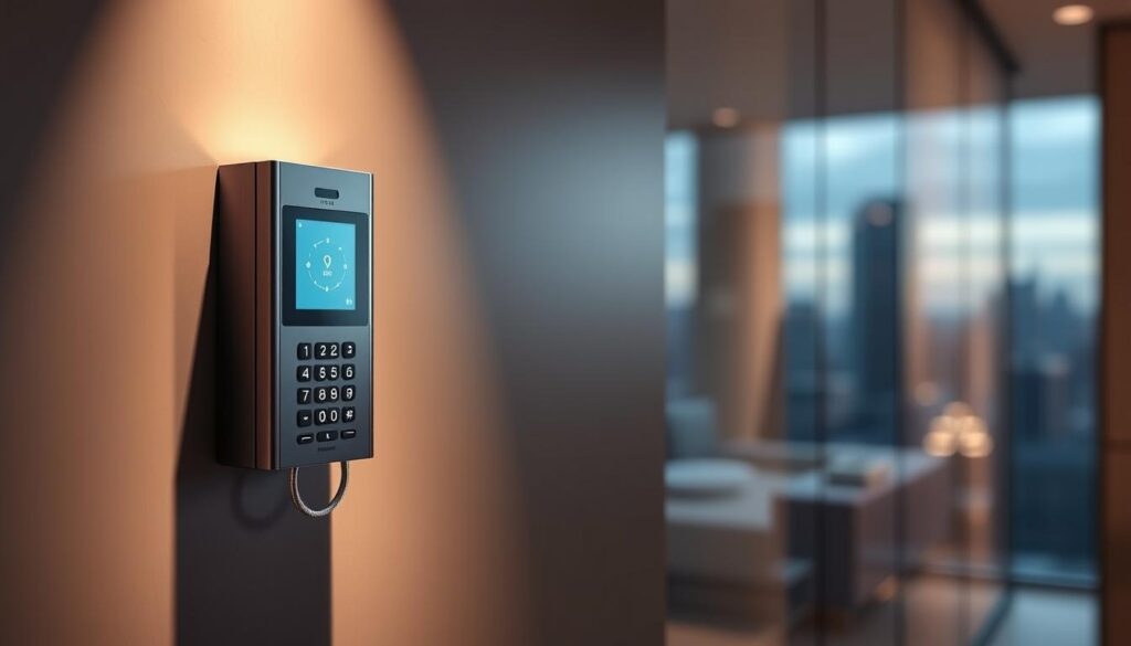 A professional-grade intercom installation, expertly mounted on a sleek, modern wall. The unit is highlighted by soft, directional lighting, casting gentle shadows that accentuate its elegant design. In the middle ground, a minimalist control panel with intuitive touch interfaces. The background features a blurred cityscape, hinting at the secure and connected nature of the installation's location. The overall atmosphere conveys a sense of sophistication, efficiency, and attention to detail - reflecting the high-quality service and regional pricing detailed in the article. A professional-grade intercom installation, expertly mounted on a sleek, modern wall. The unit is highlighted by soft, directional lighting, casting gentle shadows that accentuate its elegant design. In the middle ground, a minimalist control panel with intuitive touch interfaces. The background features a blurred cityscape, hinting at the secure and connected nature of the installation's location. The overall atmosphere conveys a sense of sophistication, efficiency, and attention to detail - reflecting the high-quality service and regional pricing detailed in the article.