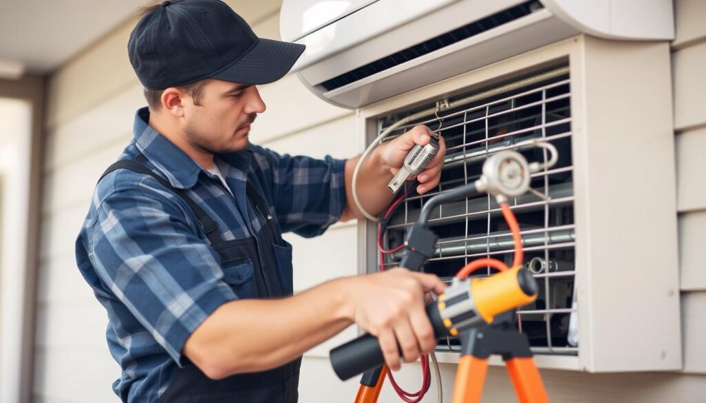 A well-lit, detailed illustration showcasing the key factors that influence air conditioning repair pricing in South Africa. In the foreground, a technician examines the inner workings of an AC unit, surrounded by a toolbox and spare parts. In the middle ground, a diagram highlighting the major cost drivers such as labor rates, part availability, travel expenses, and seasonal demand. In the background, a panoramic view of the Johannesburg skyline, conveying the urban setting. The overall mood is informative and technical, with a focus on providing a comprehensive understanding of AC repair pricing in the local context. A well-lit, detailed illustration showcasing the key factors that influence air conditioning repair pricing in South Africa. In the foreground, a technician examines the inner workings of an AC unit, surrounded by a toolbox and spare parts. In the middle ground, a diagram highlighting the major cost drivers such as labor rates, part availability, travel expenses, and seasonal demand. In the background, a panoramic view of the Johannesburg skyline, conveying the urban setting. The overall mood is informative and technical, with a focus on providing a comprehensive understanding of AC repair pricing in the local context.