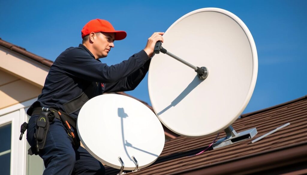 A high-quality, detailed technical illustration showcasing the differences between a smart LNB and a smart switch for a DStv satellite television system. The foreground depicts the two devices side-by-side, with clear labels and technical specifications. The middle ground shows a schematic diagram highlighting the signal flow and connections between the devices and the satellite dish. The background features a sleek, minimalist studio setting with soft lighting and shadows, emphasizing the precision and expertise required for optimal DStv installation. The overall mood is informative, educational, and visually appealing, reflecting the "Equipment expertise that protects your viewing experience." A high-quality, detailed technical illustration showcasing the differences between a smart LNB and a smart switch for a DStv satellite television system. The foreground depicts the two devices side-by-side, with clear labels and technical specifications. The middle ground shows a schematic diagram highlighting the signal flow and connections between the devices and the satellite dish. The background features a sleek, minimalist studio setting with soft lighting and shadows, emphasizing the precision and expertise required for optimal DStv installation. The overall mood is informative, educational, and visually appealing, reflecting the "Equipment expertise that protects your viewing experience."